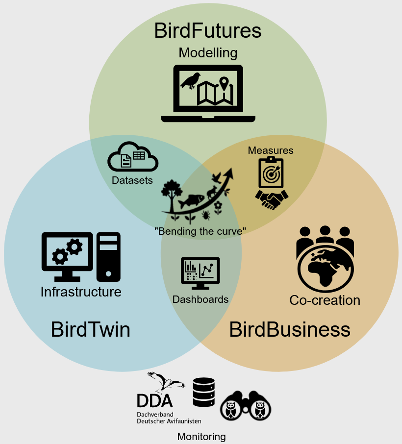 Schematic representation of TripleBird and its key components
